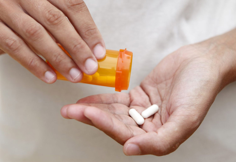 Comprimidos, medicação e antibióticos.